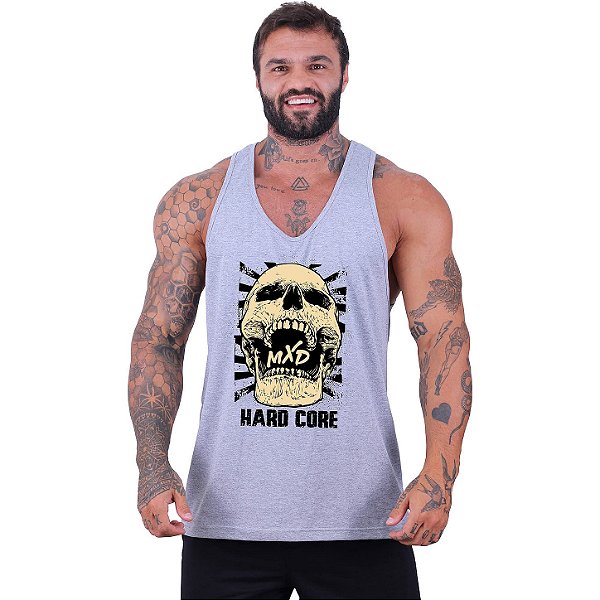 Regata Cavada Masculina MXD Conceito Hardcore Skull