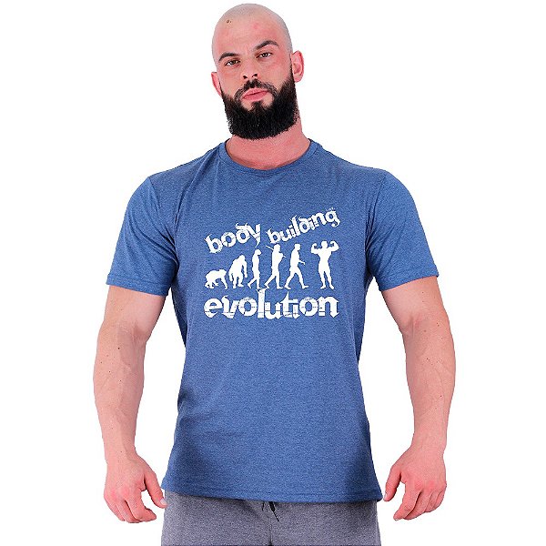 Camiseta Tradicional Masculina Manga Curta MXD Conceito Bodybuilding Evolution