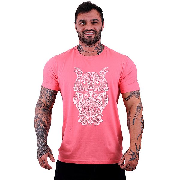 Camiseta Tradicional Masculina Manga Curta MXD Conceito Coruja