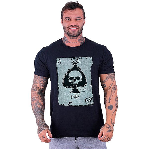 Camiseta Tradicional Manga Curta MXD Conceito Dark Skull