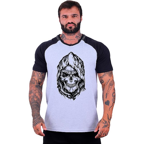 Camiseta Tradicional Manga Curta MXD Conceito Dead Skull