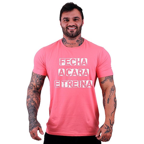 Camiseta Tradicional Manga Curta MXD Conceito Fecha A Cara E Treina