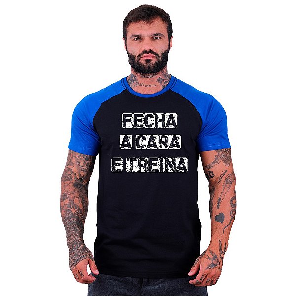 Camiseta Tradicional Manga Curta MXD Conceito Fecha A Cara E Treina