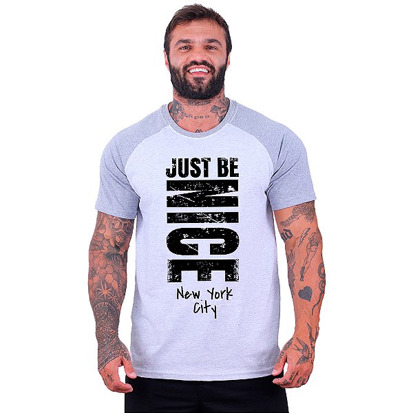 Camiseta Tradicional Manga Curta MXD Conceito Just Be Nice Apenas Seja Legal