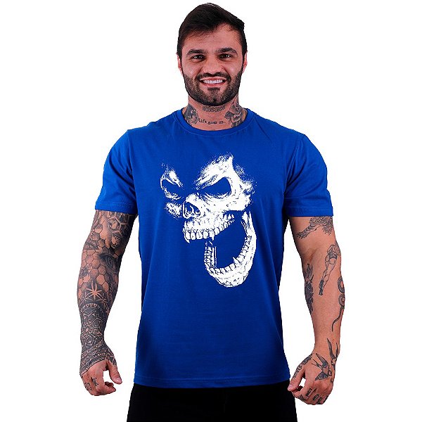 Camiseta Tradicional Masculina Manga Curta MXD Conceito Monkey Skull