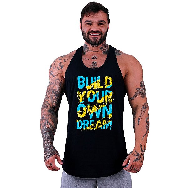 Regata Longline Masculina MXD Conceito Build Your Own Dream Construa Seu Próprio Sonho