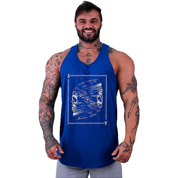 Regata Longline Masculina MXD Conceito Caveira Indígena