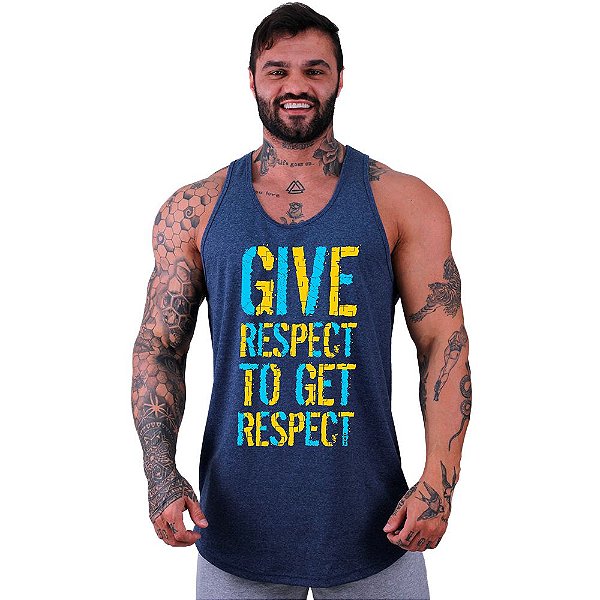 Regata Longline Masculina MXD Conceito Give Respect To Get Respect