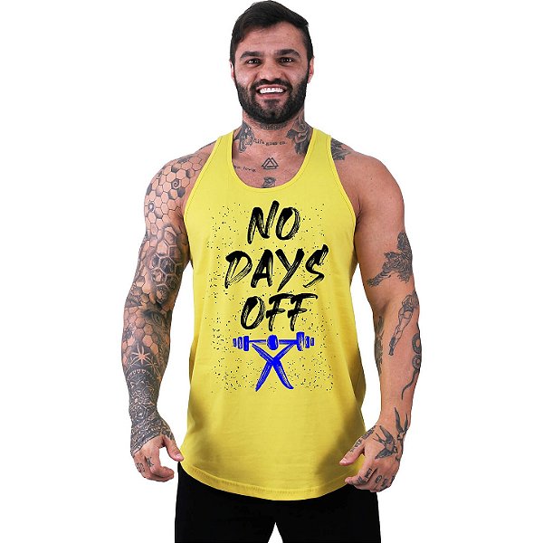 Regata Longline Masculina MXD Conceito No Days Off Sem Dias de Folga