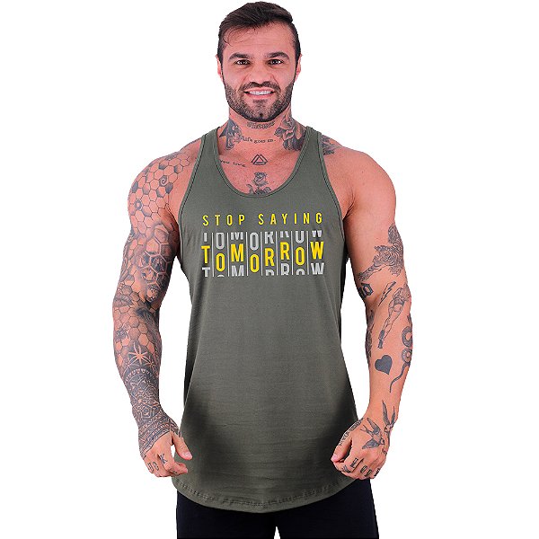 Regata Longline Masculina MXD Conceito Stop Saying Tomorrow