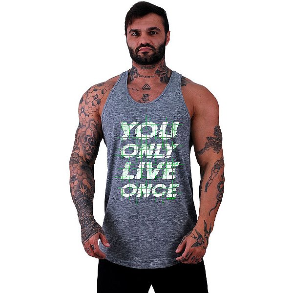 Regata Longline Masculina MXD Conceito You Only Live Once