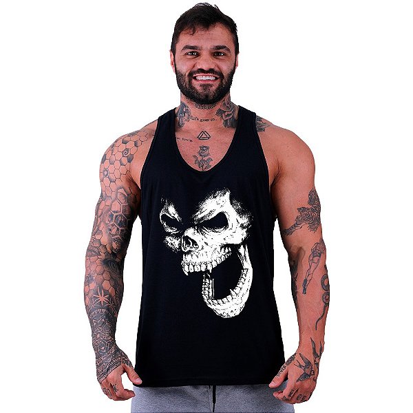 Regata Cavada Masculina MXD Conceito Monkey Skull
