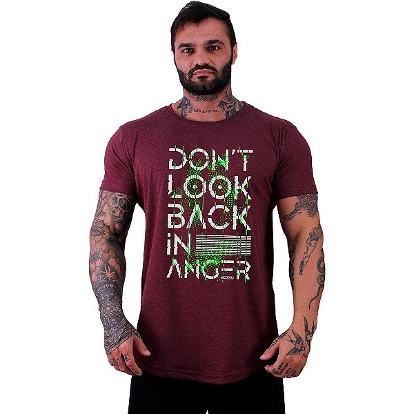 Camiseta Longline Manga Curta MXD Conceito Don't Look Back In Anger