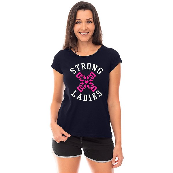 Camiseta Babylook Feminina MXD Conceito Strong Ladies