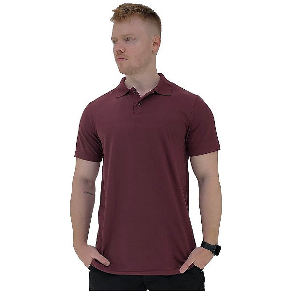 Camisa Gola Polo Masculina MXD Conceito Bordô