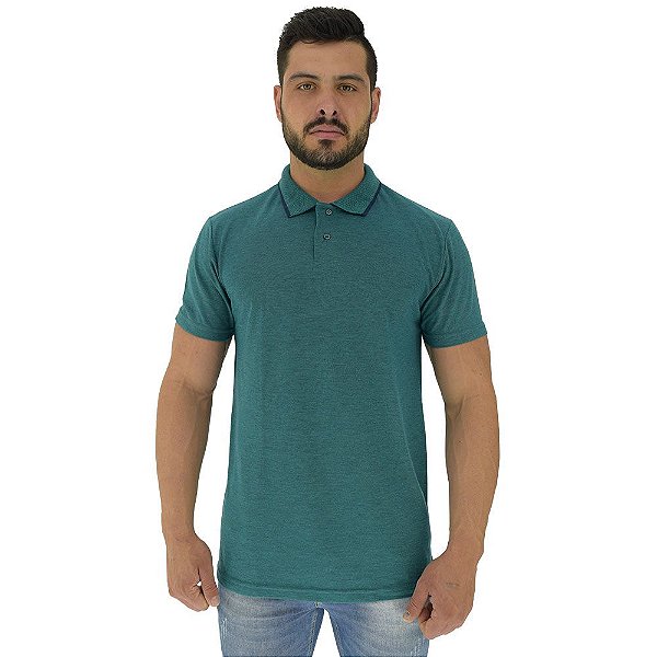 Camisa Gola Polo Masculina MXD Conceito Verde Pérola