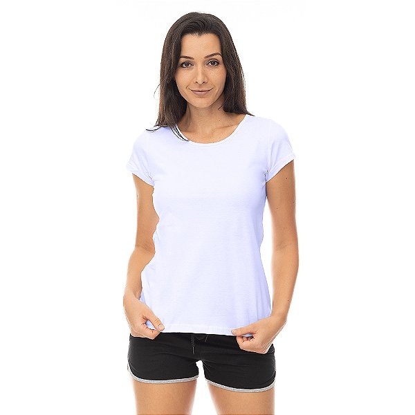 Camiseta Babylook Feminina MXD Conceito Branca