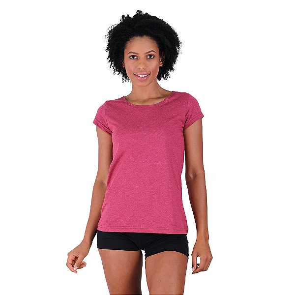 Camiseta Babylook Feminina MXD Conceito Mescla Vermelho