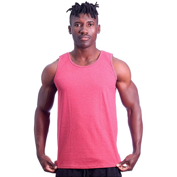 Regata Clássica Masculina MXD Conceito Mescla Vermelho