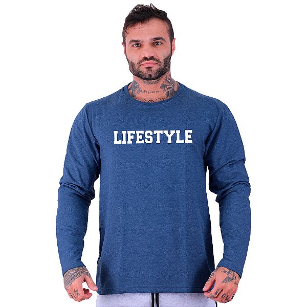 Camiseta Manga Longa Moletinho MXD Conceito Lifestyle Estilo de Vida