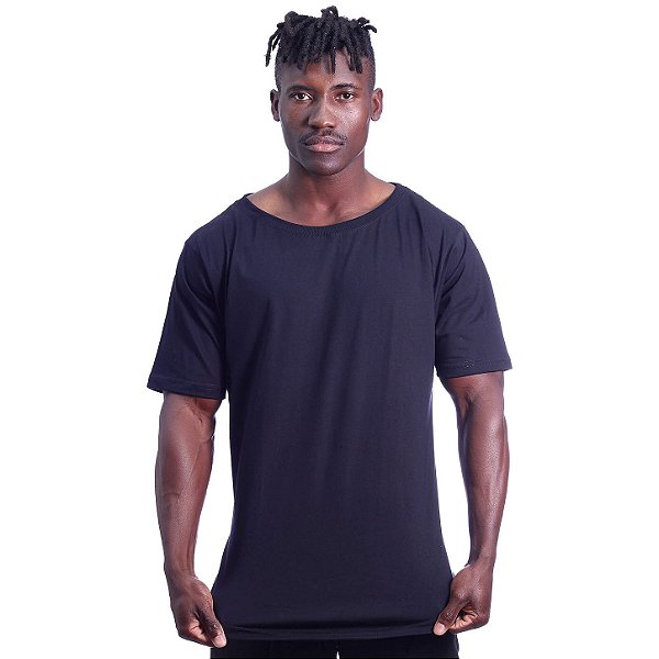 Camiseta Morcegão Masculina MXD Conceito Lisa 100% Algodão Preto