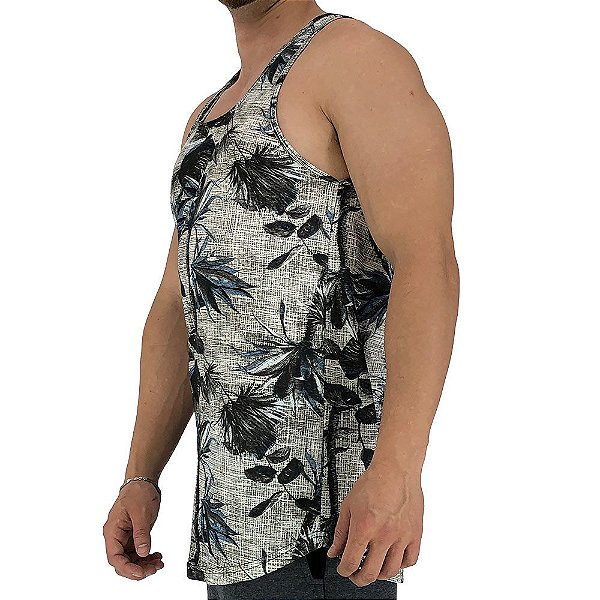 Regata Longline Masculina MXD Conceito FullPrint Coqueiros