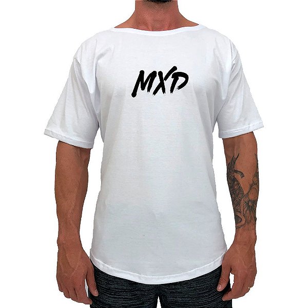 Camiseta Morcegão Masculina MXD Conceito Branca MANCHAS