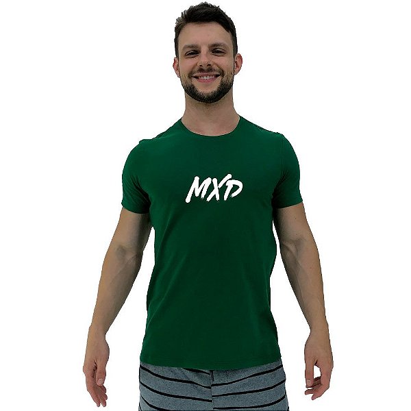 Camiseta Diferenciada Masculina KM MXD Conceito Verde Pincelado