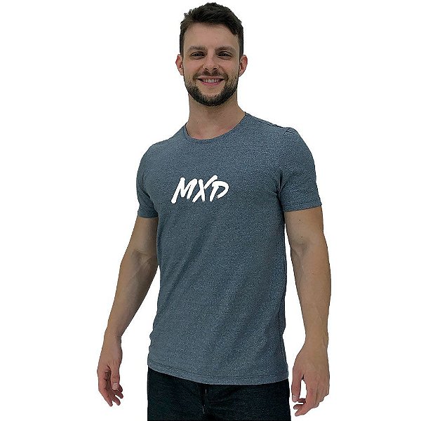 Camiseta Diferenciada Masculina KM MXD Conceito Cinza Nublado Pincelado
