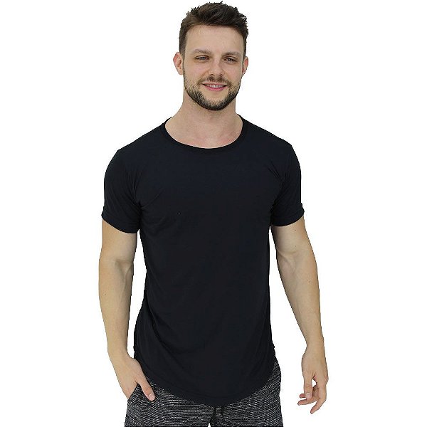 Camiseta Longline Masculina MXD Conceito Preto Básico - MXD Conceito