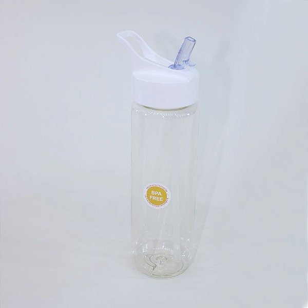 Garrafa Squeeze Pet Flip Top MXD Conceito Branco 700ML