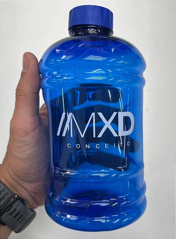 Galão de Água 1 Litro Academia MXD Conceito Azul
