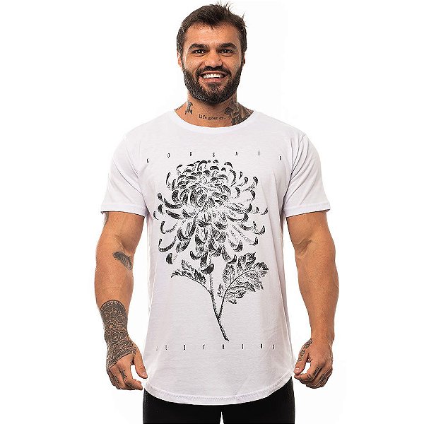 Camiseta Longline Masculina MXD Conceito Limitada Flor Oriental - MXD  Conceito