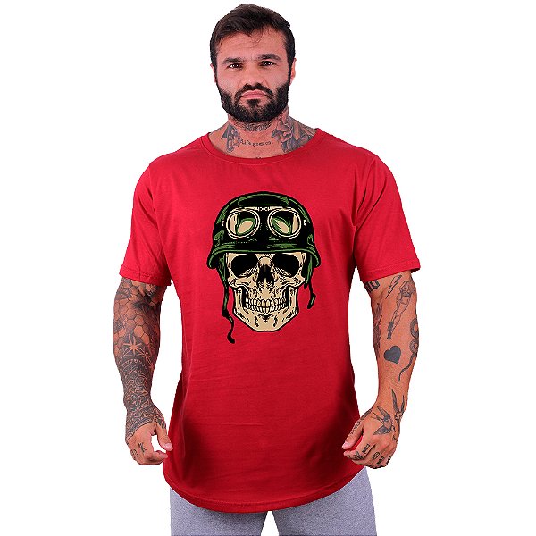 Camiseta Morcegão Masculina MXD Conceito Soldier Skull