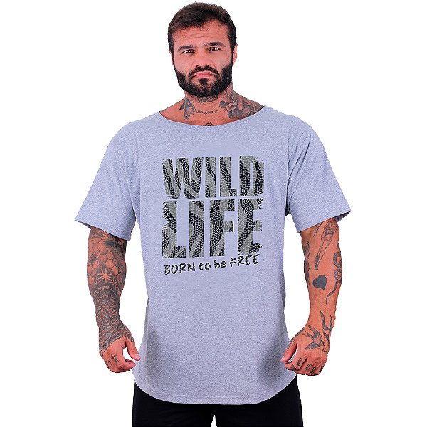 Camiseta Morcegão Masculina MXD Conceito Wild Life Born To Be Free