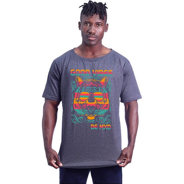 Camiseta Morcegão Masculina MXD Conceito Lion Good Vibes