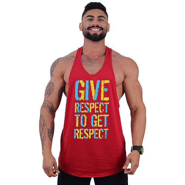 Regata Longline Super Cavada Masculina MXD Conceito Give Respect To Get Respect