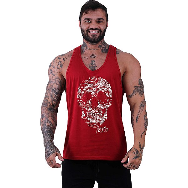 Regata Cavada Masculina MXD Conceito Liquid Skull