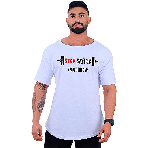 Camiseta Morcegão Masculina MXD Conceito Stop Saying Tomorrow