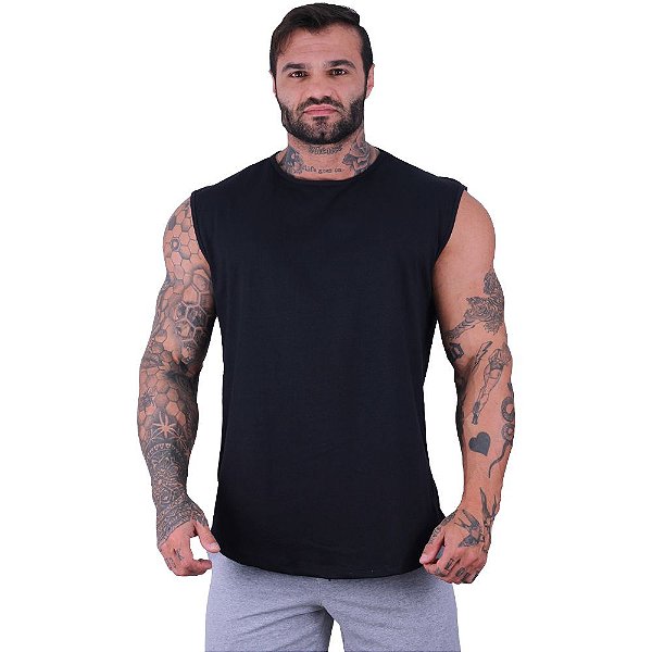 Regata Machão Longline Sem Manga MXD Conceito Preto - MXD Conceito