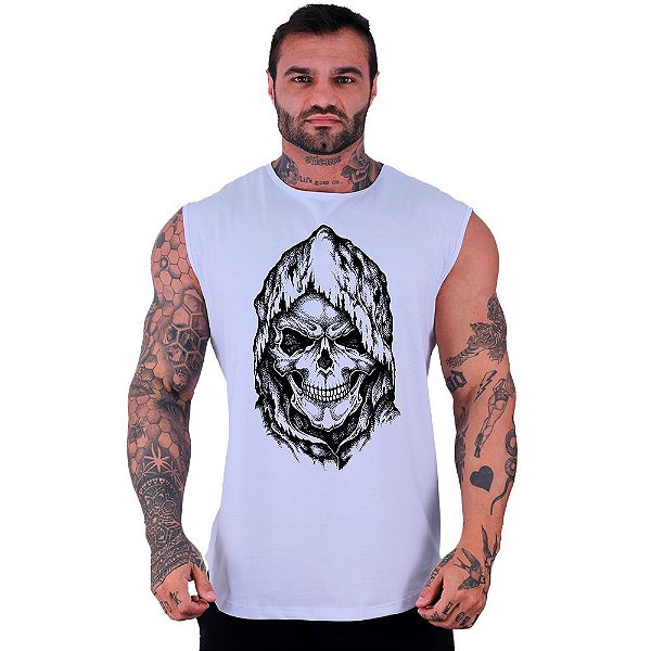 Regata Machão Longline Sem Manga MXD Conceito Death Skull