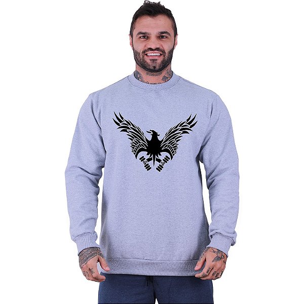 Blusa Moletom Basic Masculina MXD Conceito Sem Touca Fênix Halteres
