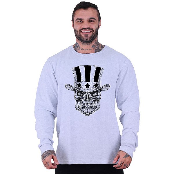 Blusa Moletom Basic Masculina MXD Conceito Sem Touca Caveira Cartola