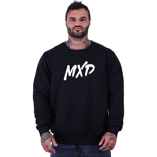 Blusa Moletom Basic Masculina MXD Conceito Sem Touca MXD Logo