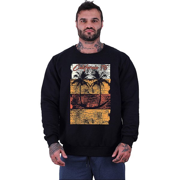 Blusa Moletom Basic Masculina MXD Conceito Sem Touca Beach Dream
