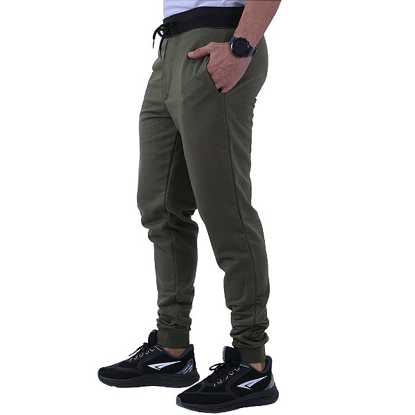 Calça Masculina Moletom MXD Conceito Verde Musgo