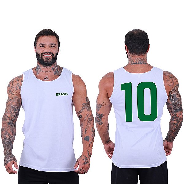 Regata Clássica Masculina MXD Conceito Brasil e Número Dez