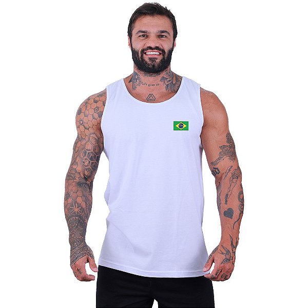 Regata Clássica Masculina MXD Conceito Bandeira Brasil