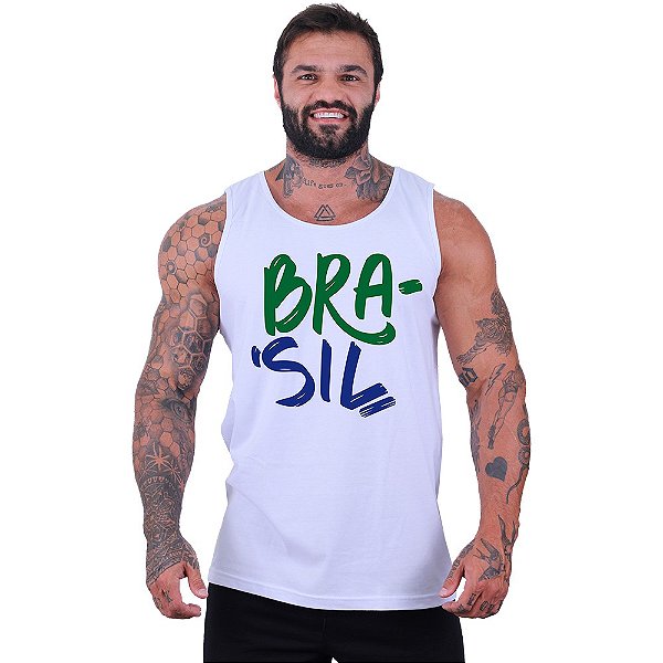 Regata Clássica Masculina MXD Conceito Brasil Pincelado