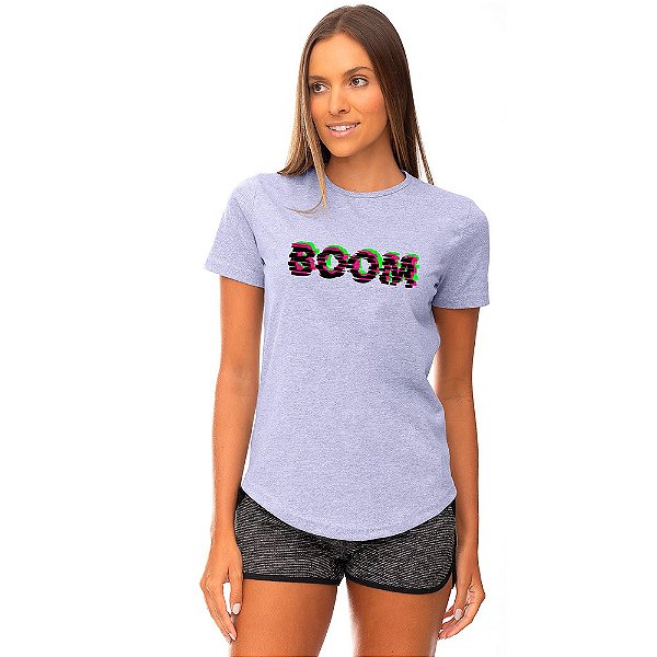 Camiseta Longline Feminina MXD Conceito BooM